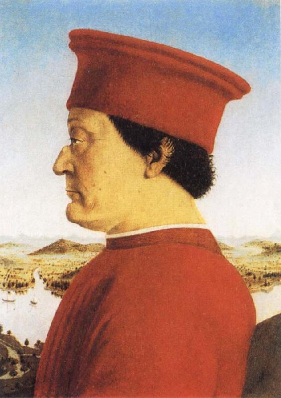 Piero della Francesca Portrait of Federigo da Montefeltro oil painting image